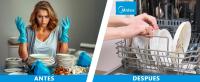 Midea Lavavajillas Pequeño Blanco 55 cm para 6 servicios - Lavavajillas Compacto y Portatil sin Instalación - Lavaplatos con Programa Eco Ahorro, Filtro Antibacterias y Programación Horaria - details 9