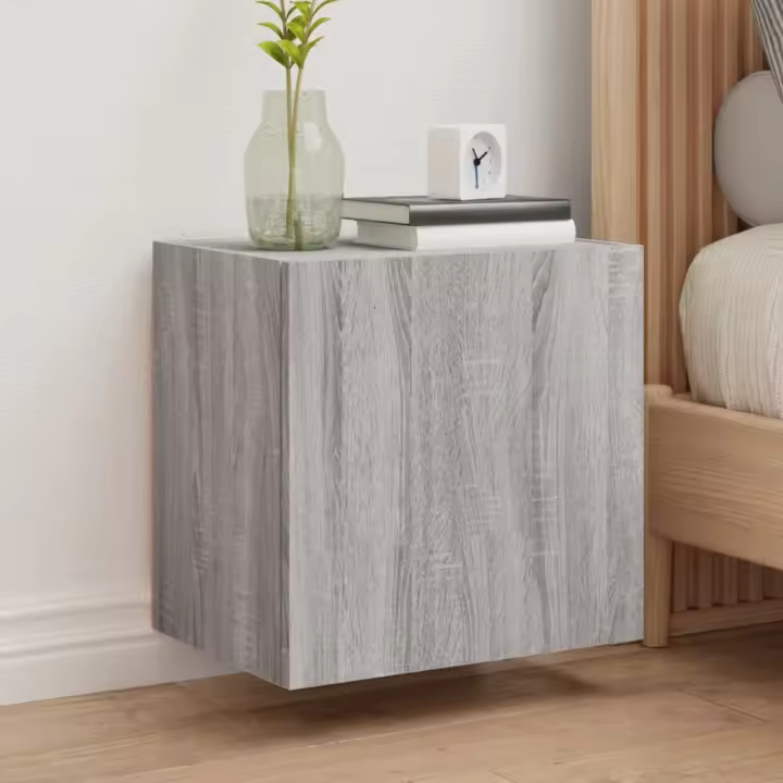 vidaXL Mueble TV de pared madera ingeniería gris Sonoma 40,5x30x40 cm - 1