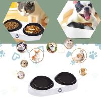 Cuenco para perros y gatos, cuenco antideslizante para mascotas, cuenco extraíble para gatos y perros, soporte elevado inclinado 15°, para gatos, cachorros y perros pequeños - details 1
