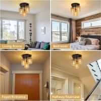 Lámpara Colgante Bohemia De Rotura Con Sombrilla De Rotura Vintage Y Bambú Luz De Techo Ecológica Para Sala De Estar - details 6