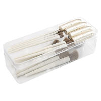 Organizador De Cajones Transparente Divisores De Cajones Caja De Almacenamiento Para Utensilios Cosméticos Comestibles Juego De Cocina HNKMP 50x40cm - details 5