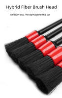 Kit De 6 Brochas De Limpieza Para Automóvil Set De Cepillos Para Detalles Internos Del Coche Ventanas Rines Y Accesorios - details 2