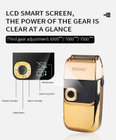 Cortador De Pelo Eléctrico Kemei KM-1949 Plata/Oro Profesional Recargable KM-2028 Trimmer Sin Cable Para Hombres Con Corte Rápido Y Ajuste De Longitud - details 13