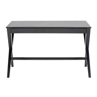 Mesa de oficina Oakland 170, Muebles ES, Con cajones, Negro, 120 x 75 x 60cm - 1