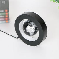 Globo Terráqueo Magnético Flotante Con LED Rotativo Patrón De Globo Regalo De Cumpleaños Iluminación De Mesa En Forma De O Novedoso - details 8