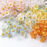 10pcs Flores Artificiales Blancas Belleza Seda Crisantemo Simulación Margarita Flores Falsas Decoración Para Hogar Jardín Oficina - details 10