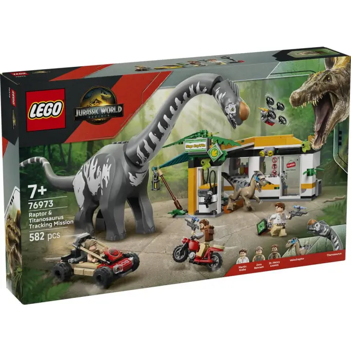 LEGO Jurassic World 76973 Mision de Seguimiento Raptor y Titanosaurus Lego Jurassic World - 1