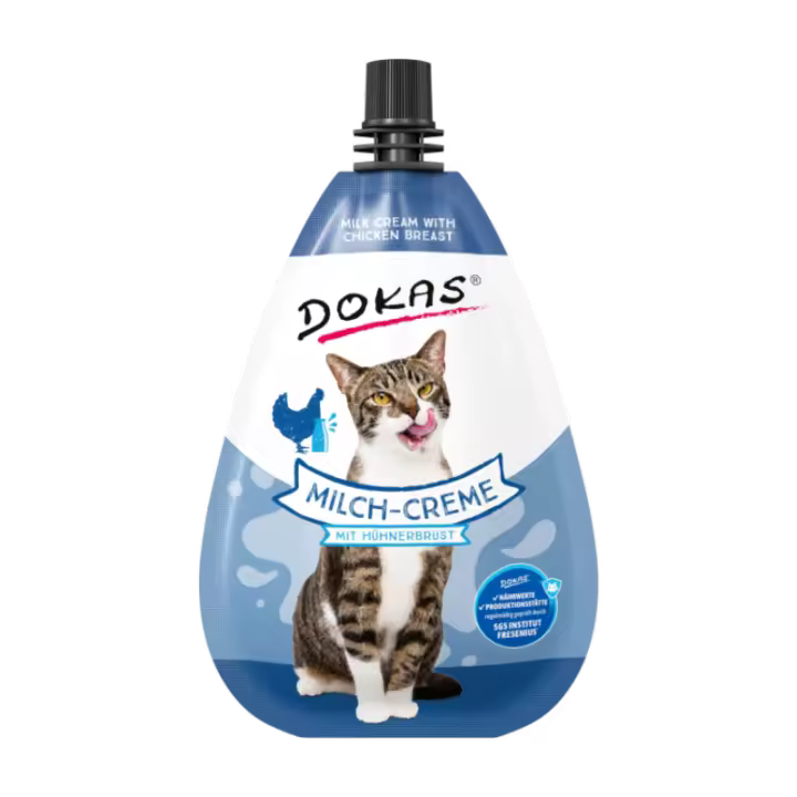 DOKAS Crema de Leche y Pollo 8x80gr - 1