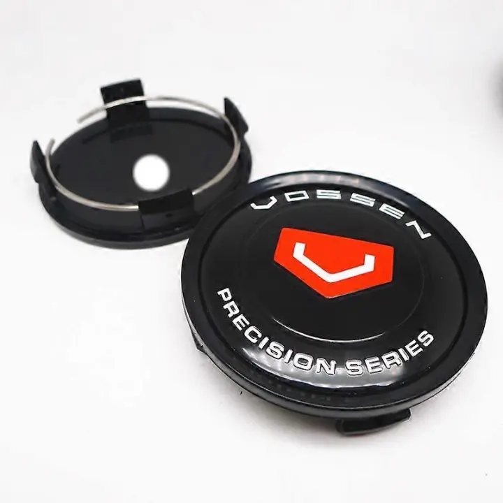 4 piezas 75mm 70mm Vossen Wheel Center Hub Caps tapacubos Llantas de coche Insignia de la cubierta a prueba de polvo - 1