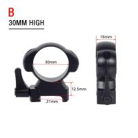 Anillos De Visión Telescópica De Acero Para Rifle De Caza Con Percha Picatinny 25.4mm 30mm Perfil Bajo Medio Alto 2Pcs / Pack Accesorios De Armería - details 19