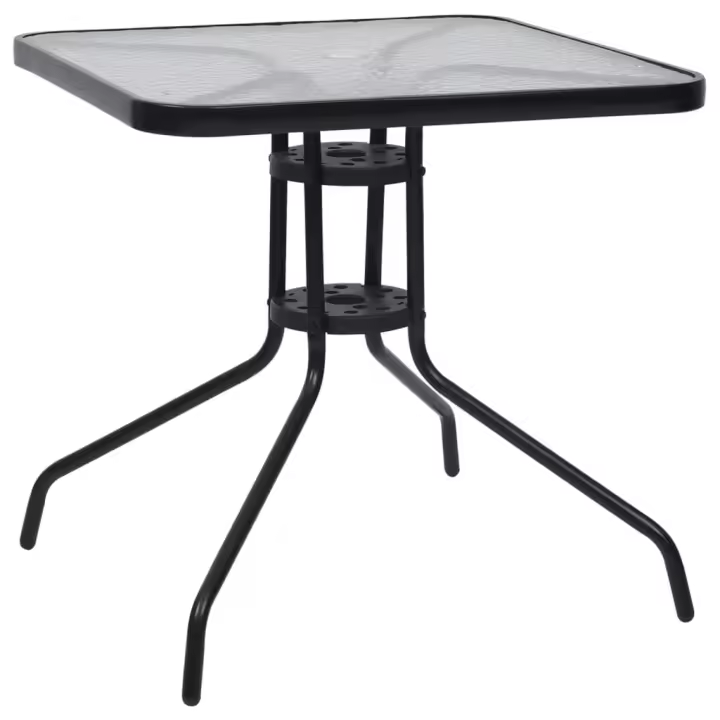 Mesa de Jardín de Maple Negro 70x70x70cm - 1