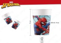 Zirizon -Vajilla de Cartón para Fiesta Spider Man - 6 Invitados con platos de cartón, vasos , servilletas y mantel,  vajilla compostables, biodegradables,vajilla de fiesta de cumpleaños - details 1