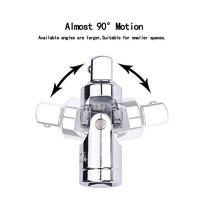 Adaptador De Juntas Universales 1PC/3PCS Barra De Extensión De Ángulo Con Llave Apretadora Manual Y Pneumática Herramientas Bendibles Para Adaptar Llaves De Fijación - details 2
