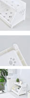 Estante De Doble Capa Para Escritorio Estilo Simple Organizador De Cosméticos Para Baño Y Oficina Estante De Terminales En Mesada Material Plástico - details 0