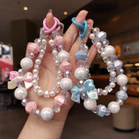 Lanyard De Móvil Estilo Corto Correa Para Muñeca Con Nudo De Borla Y Pulsera Hecha a Mano Antipérdida En Color Plástico - details 0