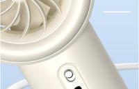 Ventilador de mano portátil para exteriores, potente dispositivo de 2024 velocidades con Pantalla Led, Batería recargable de 100 mAh, Personal, novedad de 3000 - details 26