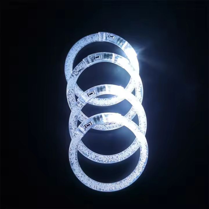 6pcs Pulseras LED Para Brillo En La Oscuridad Accesorios De Fiesta Para Halloween Boda Cumpleaños Propiedad Luminosa Que Brilla En La Oscuridad - 1