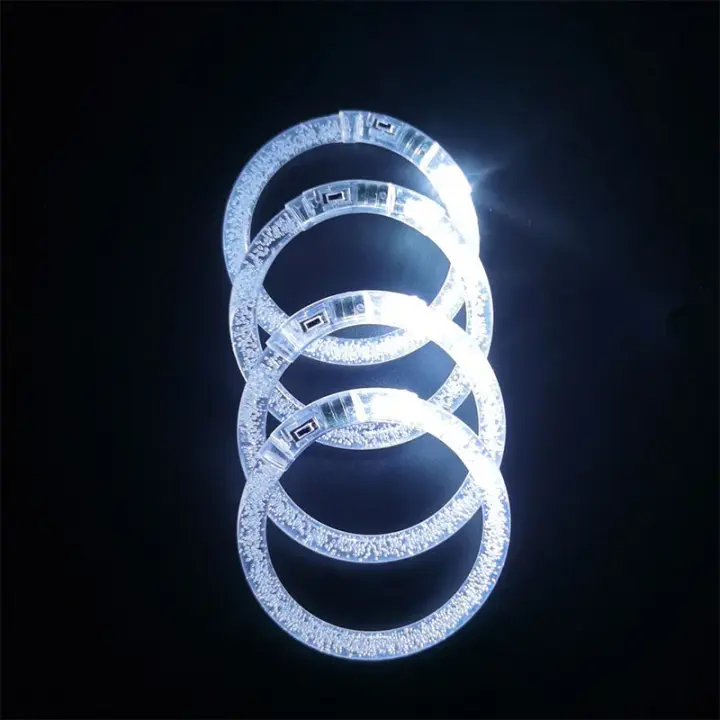 6pcs Pulseras LED Para Brillo En La Oscuridad Accesorios De Fiesta Para Halloween Boda Cumpleaños Propiedad Luminosa Que Brilla En La Oscuridad - 1