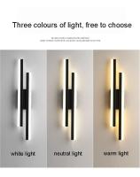 Lámpara De Pared LED Para Interior Estilo Minimalista Moderno Acero Y Acrílico Para Dormitorio Sala De Estar Pasillo Y Escalera Luz Scandinava - details 14