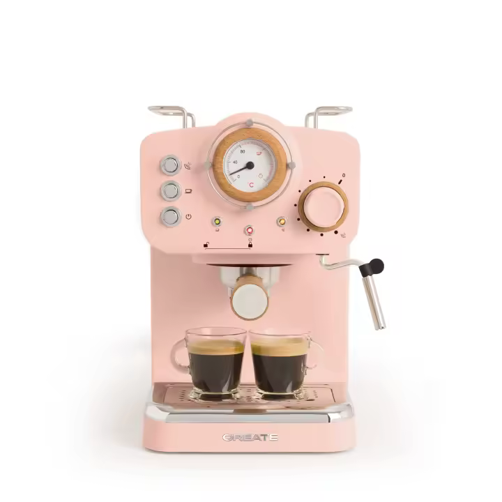 CREATE - Cafetera express acabado mate Presión 20 bar Capacidad 1,25L - THERA RETRO - 1