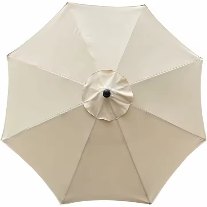 Funda de repuesto para sombrilla, 8 varillas, 3 m, impermeable, anti-UV, tela de repuesto, beige - 1