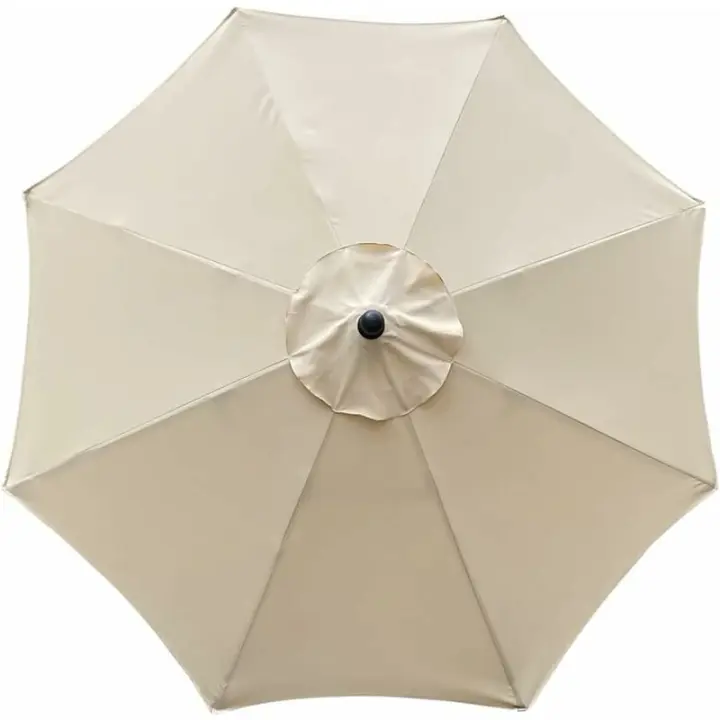 Funda de repuesto para sombrilla, 8 varillas, 3 m, impermeable, anti-UV, tela de repuesto, beige - 1
