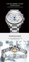 Reloj De Pulsera De Lujo Para Hombre GUANQIN 2025 Acero Inoxidable Impermeable Con Fase Lunar Y Calendario Marcas Arábigas Cristal De Zafiro - details 8