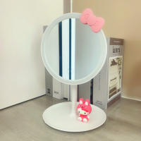 Espejo De Maquillaje Kawaii Sanrio Hello Kitty My Melody Kuromi Con Tres Luces De Color LED Espejo HD De Escritorio Con Almacenamiento Regalo Para Jóvenes Adultos - details 5