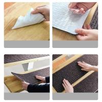 10Pcs Tapetes De Escalera Antideslizantes 76x21cm Alfombra De Tela Suave Para Escaleras Máquina Lavable Silenciosa Y Antideslizante - details 5
