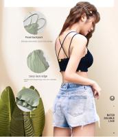 Top Deportivo Transpirable Con Encaje Y Tirantes Cruzados Sexy Sin Costuras Para Mujer Prenda Versátil Para Fitness Y Entrenamiento - details 3