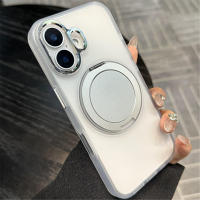 Funda magnética transparente con soporte de anillo de Metal, cubierta a prueba de Golpes para Magsafe, iPhone 16, 15 Plus, 14, 13 Pro Max - details 3