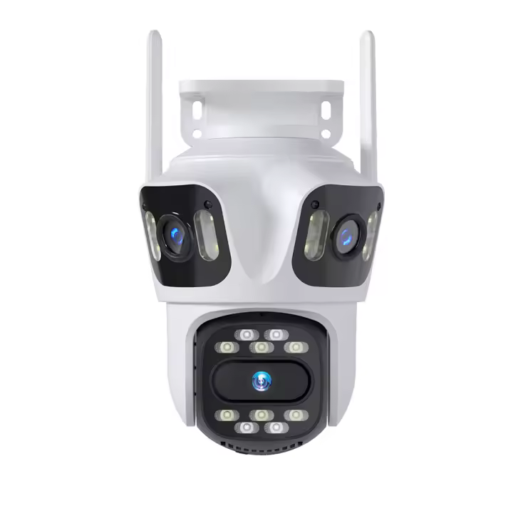 Cámara PTZ 4K Wifi Hiseeu Con Tres Lentes Y Tres Pantallas Para Exterior Vigilancia Video CCTV Con Seguimiento Automático Aplicación ICSEE P2P - 1
