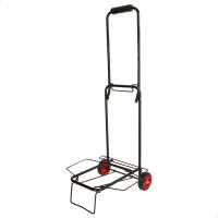 AKTIVE Carro playa multiuso plegable tubos de acero resistente  35*35*87cm  peso maximo 25kg Con ruedas de goma y eje central de hierro, incluye cinta elástica con doble gancho para fijar los objetos ideal para transpotar cualquier accesorios - details 1