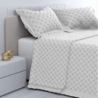 Colcha HMS Bouti Isabella Blanca con Volante y Cojines - Cama 90, 105, 135/140, 150/160 y 180 - Entretiempo - details 1