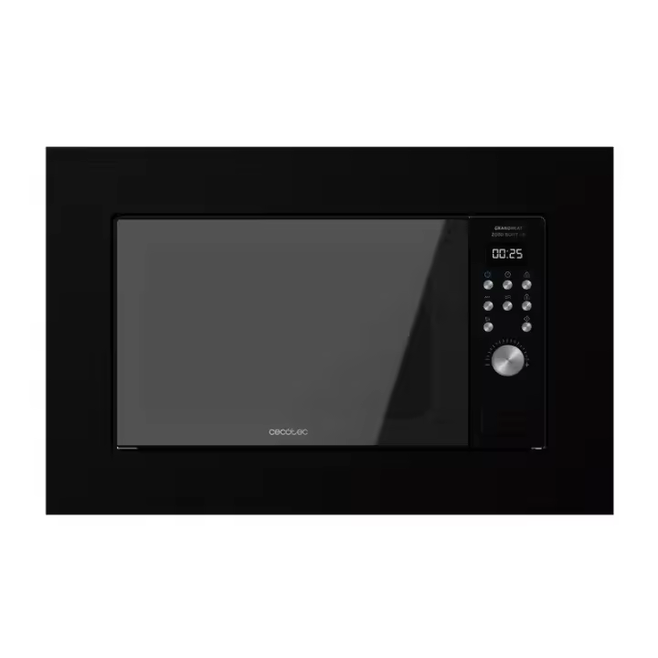 Microondas encastrable cecotec grandheat 2000 built-in/ 700w/ capacidad 20l/ función grill/ negro - 1