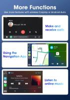 Pantalla Portátil Srnubi Para Motocicleta 5 Pulgadas Con Wireless Carplay Y Android Auto IPX7 Impermeable Dual Lens Bluetooth GPS Monitor - details 13