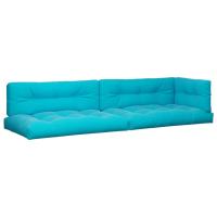 vidaXL Cojines para sofá de palets 5 unidades tela Color Antracita,  Crema,  Rojo y mas Cojín Decorativo de Asiento Cojines de muebles de salon - details 2