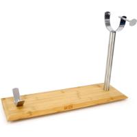JAMONERO BAMBÚ METAL - Jamonero para Cortes Precisos y Seguros - Jamonero de Diseño Elegante y Funcional - Jamonero para Presentaciones Gastronómicas - Jamonero Fácil de Limpiar y Almacenar , QUTTIN - details 0