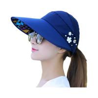 Sombrero De Verano Para Mujer Con Pico Ancho Plegable Protección Contra Los Uv Sombreros De Playa Casual De Poliéster - details 3