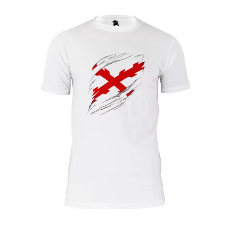 Camiseta borgoña arañazo blanca - 1