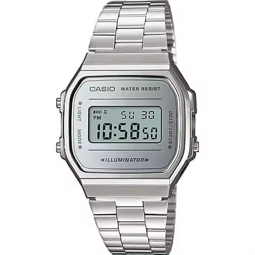 Reloj Casio Vintage A168WEM-7EF de Acero Inoxidable con Funcionalidades Múltiples - 1