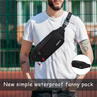 Riñonera Mujer Hombre, Riñonera Deportiva Negro con 3 Bolsillos y cinturón Ajustable, Bolsa de Cintura Hombre Impermeable para Entrenamiento al Aire Libre Viajes Correr Senderismo Moto - details 0