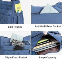 Bolso bandolera informal con múltiples bolsos para Mujer, Bolso de hombro para niños, Bolso de mano ajustable, de gran capacidad, Bolso para teléfono, para ir de - details 0