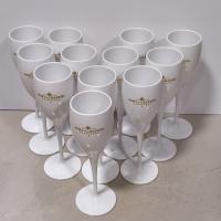 12pcs Veleros De Plástico Para Champagne Vajilla Blanca Para Bebida Adecuados Para Bares Clubes Restaurantes Hogar Fiestas - details 5
