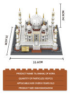 Mini Bricks De Ciudad Taj Mahal Famoso Edificio Micro Modelo De India Bloques Creativos Para Niños Y Adultos Regalo Ideal - details 2
