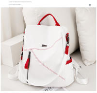 Mochila De Cuero Suave Para Mujer Antirrobo Con Cierre De Cremallera Casual Para Escuela Bolsa De Hombro Sencillo Verano - details 5