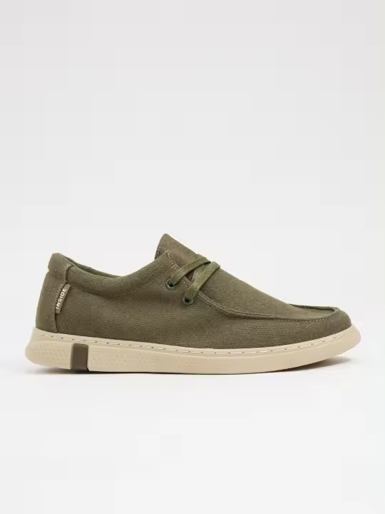 Zapatos de estilo wallaby en tejido de lona con bordón INSIDE - 1