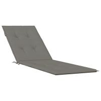 vidaXL Cojín para tumbona tela (75+105)x50x3 cm Color Antracita melange,  Gris claro melange,  Gris oscuro melange y mas Cojín Decorativo de Asiento Cojines de muebles de salon - details 2