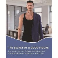 Chaleco Modelador De Cuerpo Para Hombres Chaleco De Compresión Para Gimnasio Control Abdominal Sin Mangas Ajuste Slim Para Ejercicio - details 9