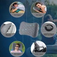 Almohada De Viaje Inflable Ultraligera Para Camping Con Cubierta Lavable Suave Soporte Ergonómico Para Cuello Y Lumbar - details 5